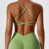 Crossback Strappy Sports Bra