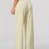 Alpine Stripe Wide-Leg Pant