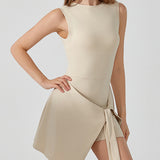 レイヤードルックタイディテールドレス