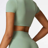 クロップドショートスリーブTシャツ