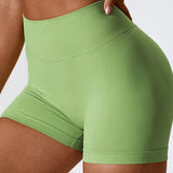 Pantaloncini con arricciatura a V