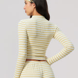 Alpine Stripe Cropped Jacket
