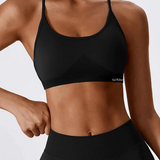 Reggiseno sportivo con spalline incrociate sulla schiena