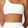 Reggiseno sportivo asimmetrico staccabile Rose
