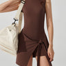 Layered Look Tie-Detail Dress