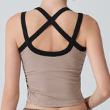 BareGlow Cross-Halter Bra Top