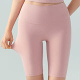 ライクラベアフィットハイウエストピーチバットバイクショーツ