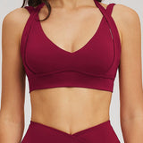 Sculpt Open-Back Yoga Bra