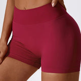 Pantaloncini con arricciatura a V