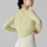 クロップドロングスリーブプルオーバー