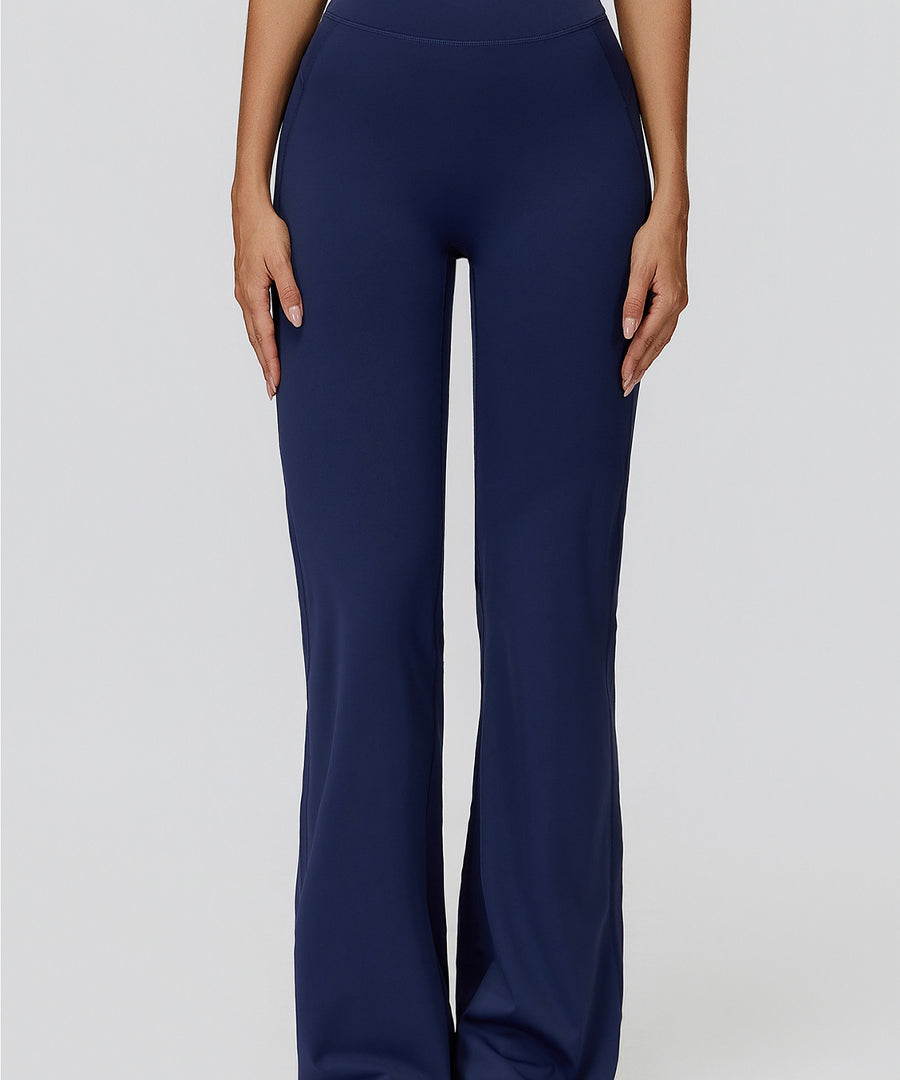 Pantaloni a zampa a coste a contrasto NakedFeel