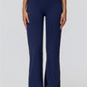 NakedFeel Contrast Ribbed Flare Pants