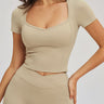 Second Skin Scoop-Neck Tee