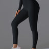 Seamless Solid High-Waist Peach Workout Leggings