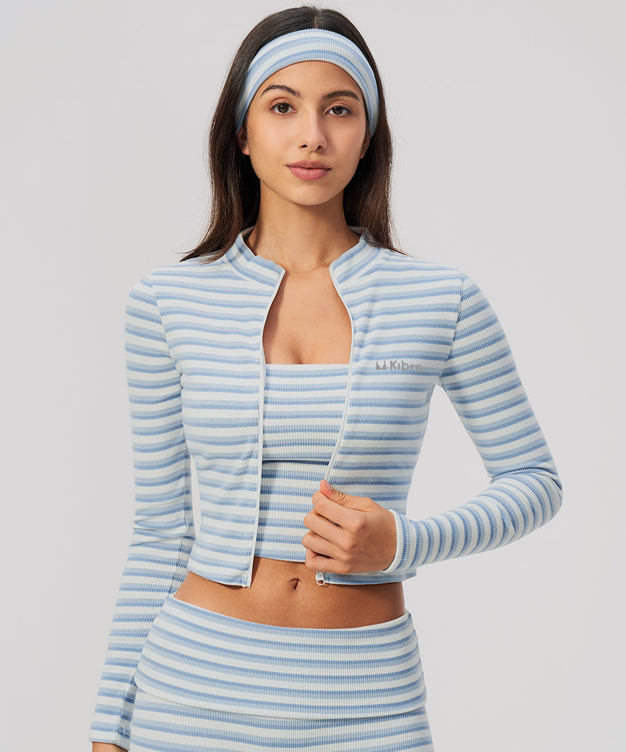Alpine Stripe Cropped Jacket
