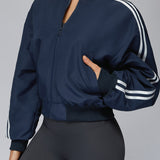 快適なジップアップスポーツパファー