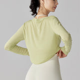 クロップドロングスリーブプルオーバー