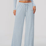 Alpine Stripe Wide-Leg Pant
