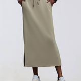 SculptEase Straight Midi Skirt