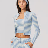 Alpine Stripe Cropped Jacket