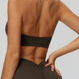 Sleek Back V-Neck Sports Bra