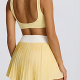 ボールドカラーブロックテニススカート