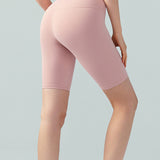 ライクラベアフィットハイウエストピーチバットバイクショーツ