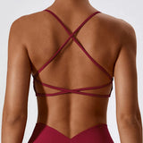 Crossback Strappy Sports Bra