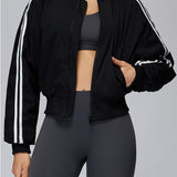 快適なジップアップスポーツパファー