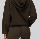 オーバーサイズVネックパーカー