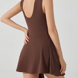 レイヤードルックタイディテールドレス