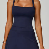 ダブルストラップヨガレーサーバックタンクトップ