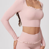 AirSculpt Square-Neck Long Sleeve
