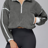 ハーフジップフリースジャケット