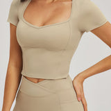 Second Skin Scoop-Neck Tee