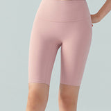 ライクラベアフィットハイウエストピーチバットバイクショーツ