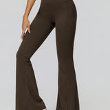 フレア＆ギャザーハイウエストパンツ