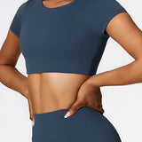 クロップドショートスリーブTシャツ