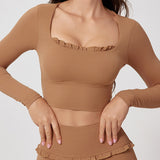 AirSculpt Square-Neck Long Sleeve