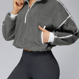 ハーフジップフリースジャケット