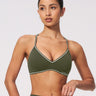 Contrast Sculpt Halter Bra