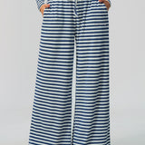 Alpine Stripe Wide-Leg Pant