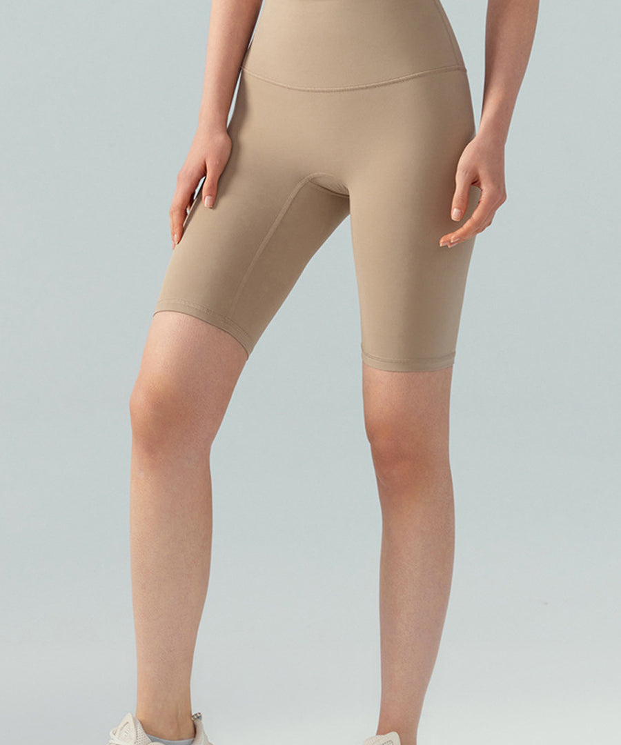 ライクラベアフィットハイウエストピーチバットバイクショーツ