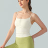 Elegant Back Yoga Top with Built-In Padding