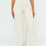 Contrast Flow Wide-Leg Pant