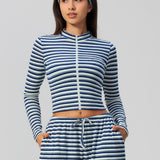 Alpine Stripe Cropped Jacket