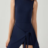 レイヤードルックタイディテールドレス