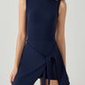 Layered Look Tie-Detail Dress
