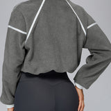 ハーフジップフリースジャケット