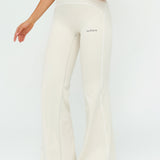 Contrast Flow Wide-Leg Pant